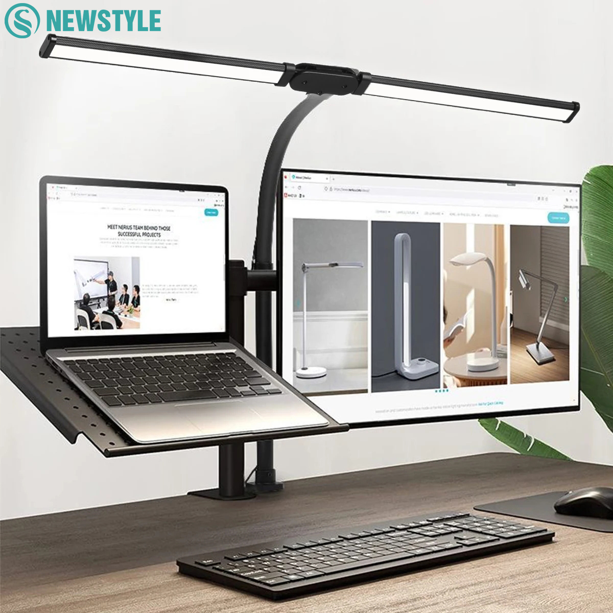 Desk Setup Office - Lampe de bureau LED à clip