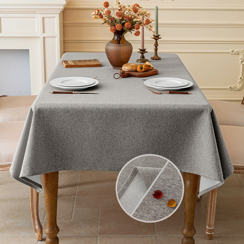 Desk Setup Wallpaper - Nappe en coton et lin à