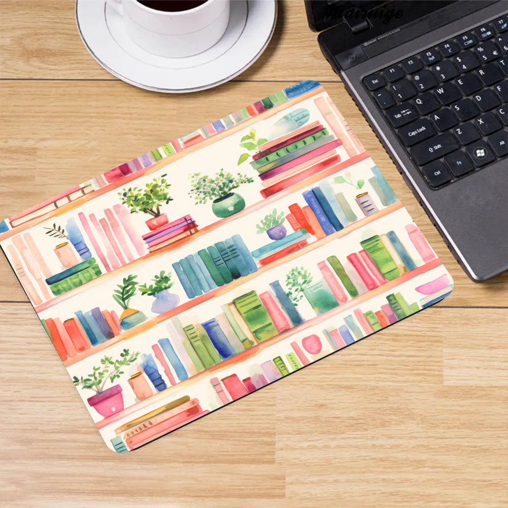 Desk Setup With Plants - Tapis de souris Plant Books, accessoires
