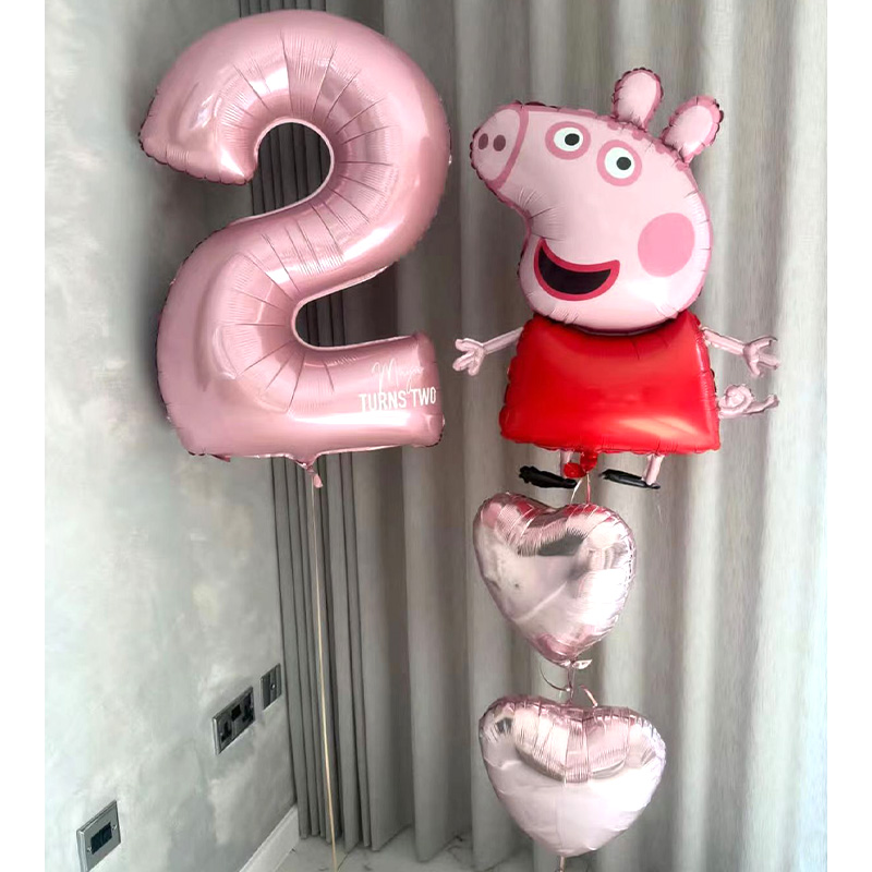 Desk Setup Kids - Ballon en Mylar Peppa Pig Pedro
