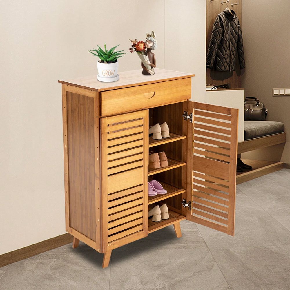 Drawer Organizer Bamboo - Armoire à chaussures en bambou avec