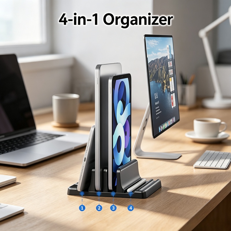 Vertical Laptop Stand - Support vertical pour ordinateur portable, support