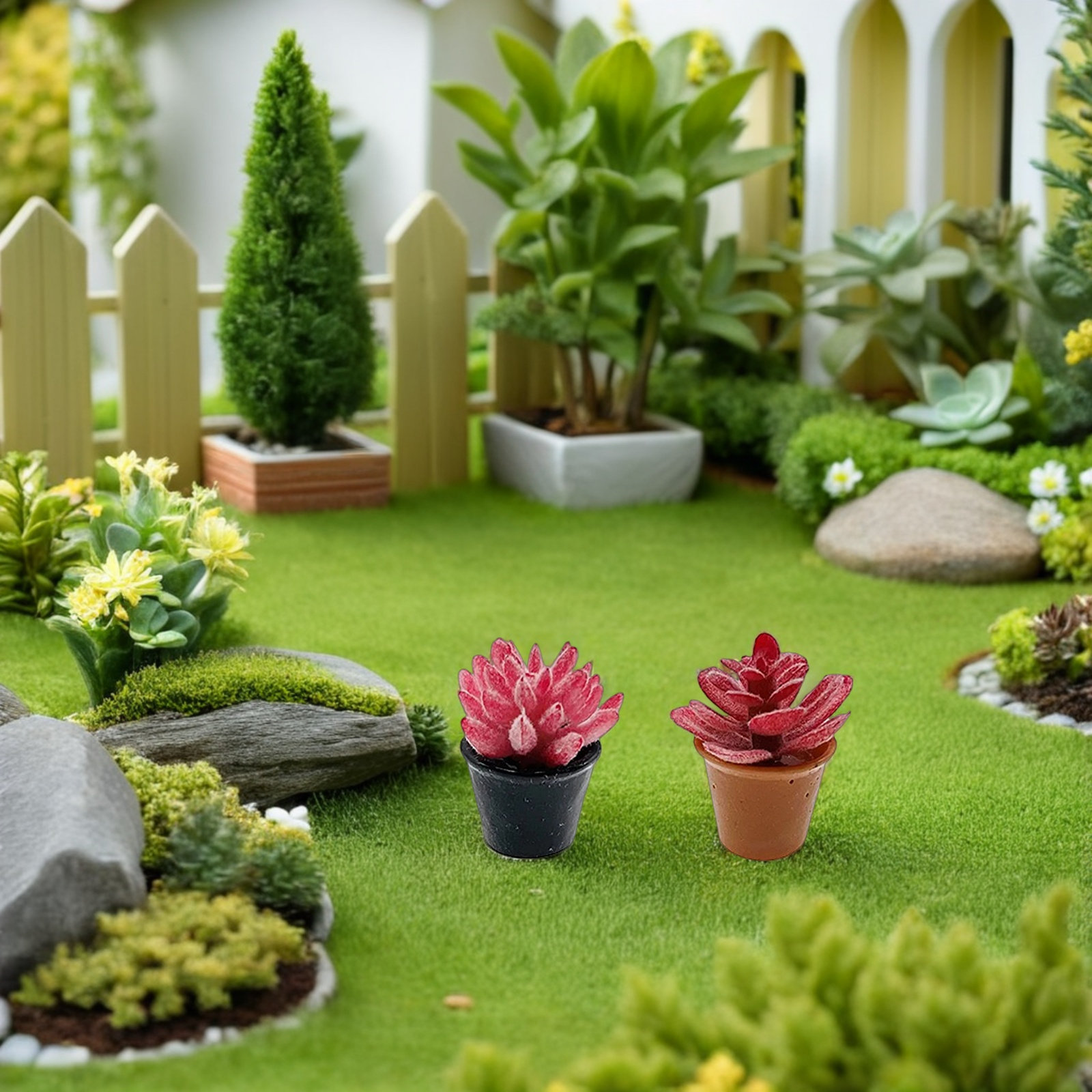 Desk Setup With Plants - 24 pots miniatures pour plantes succulentes,