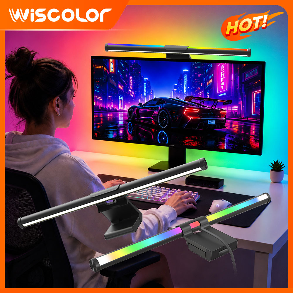 Desk Setup Rgb - Barre lumineuse Wi-Fi pour moniteur, lampe