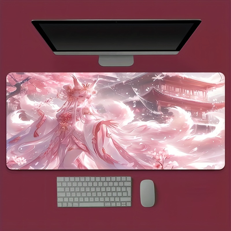 Desk Setup Designer - Tapis de bureau Anime Fox Girl,