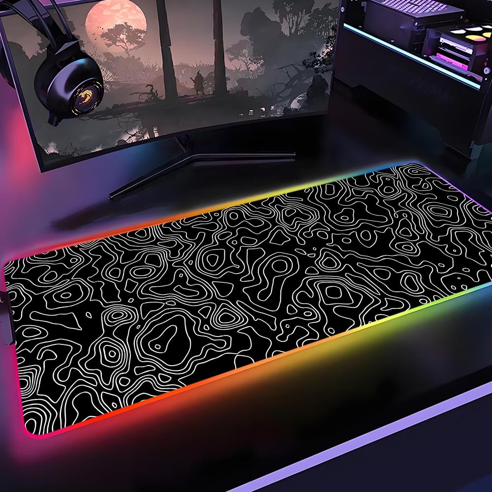 Desk Setup Rgb - Tapis de souris Lin Mouse Pad