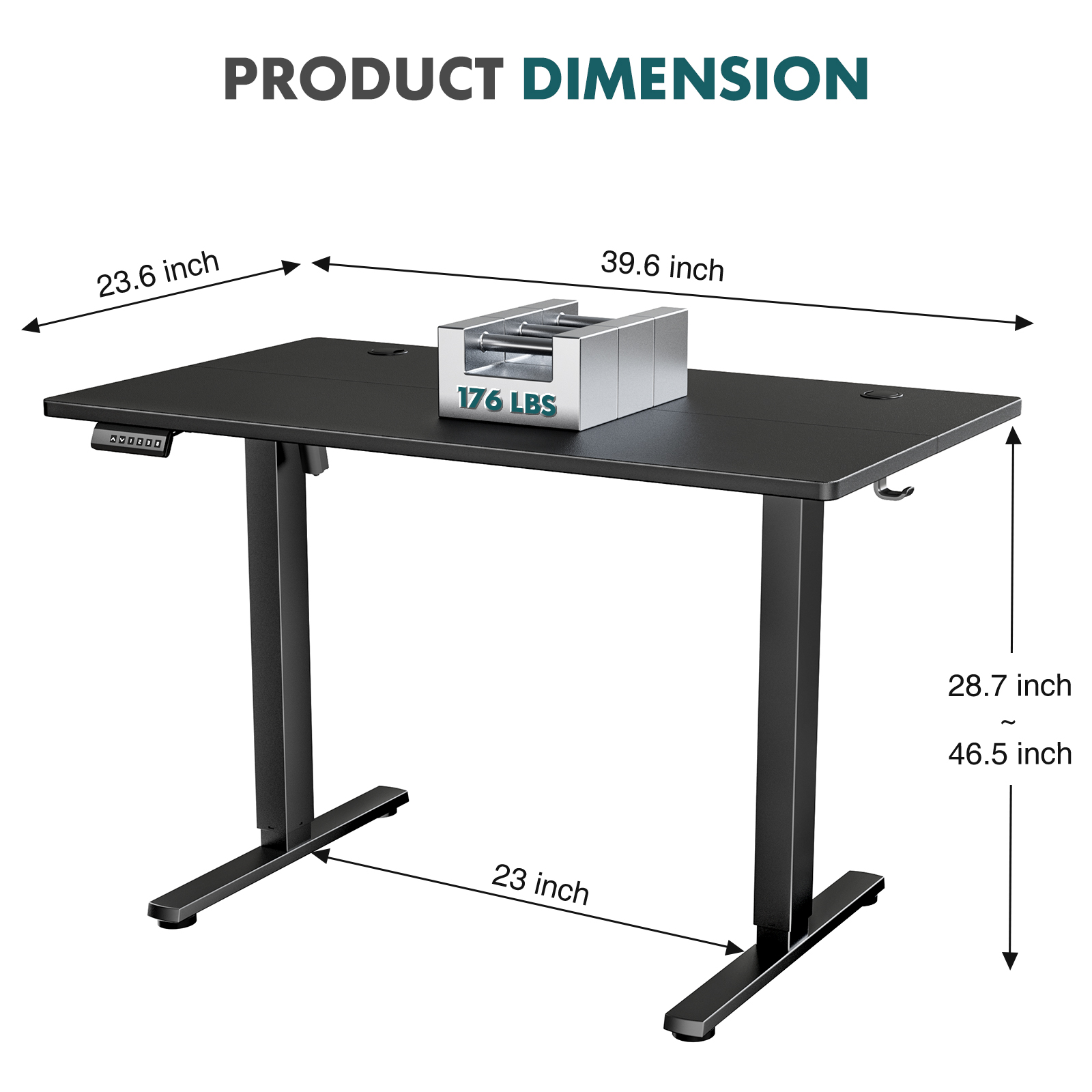 Bureau debout électrique MCQ r - Desk Setup Office avis et prix