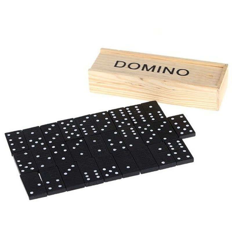 Jeu de dominos en bois 28 pièc - Desk Setup Kids avis et prix
