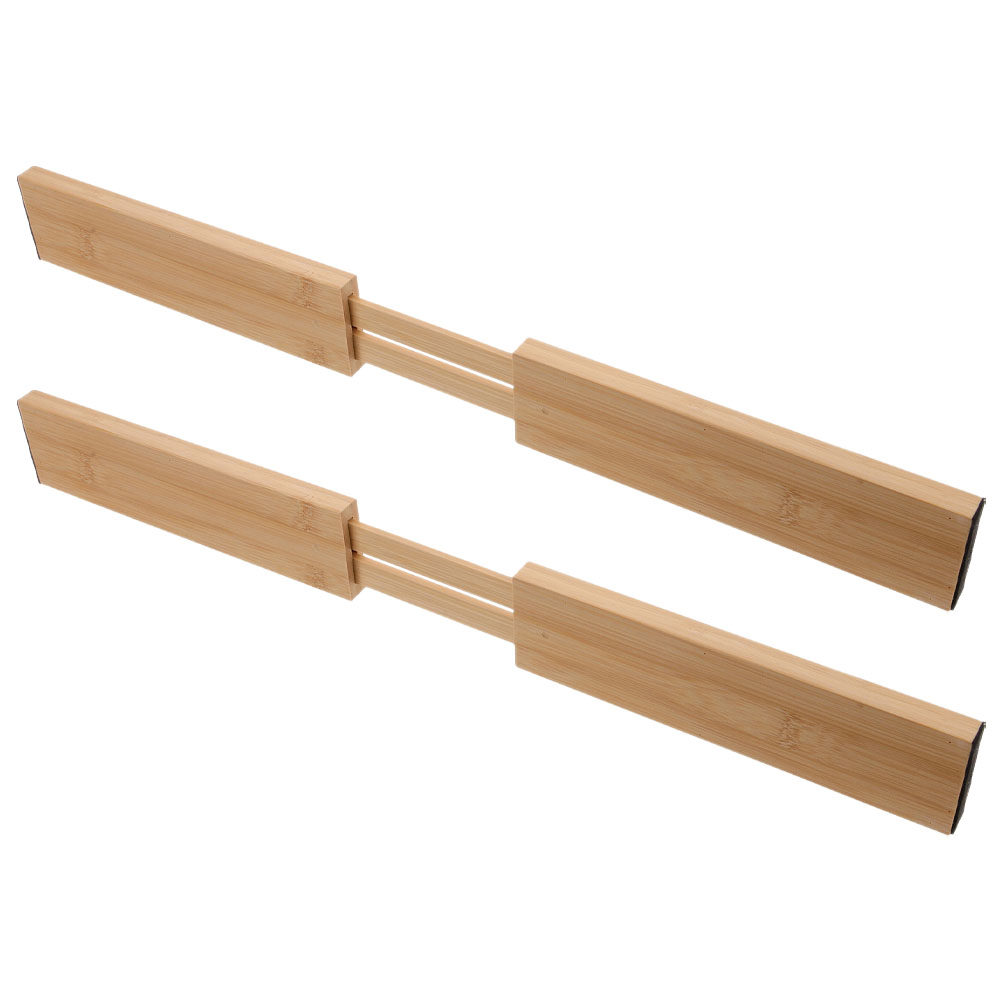 Lot de 2 séparateurs de tiroir - Drawer Organizer Bamboo avis et prix