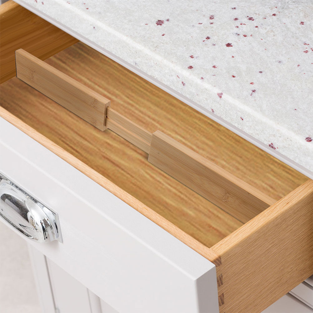 Lot de 2 séparateurs de tiroir - Drawer Organizer Bamboo avis et prix