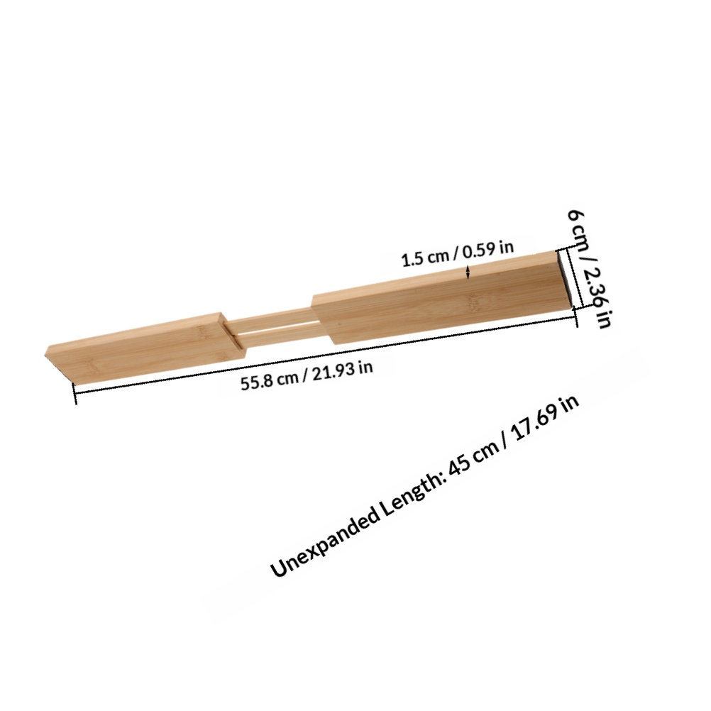 Lot de 2 séparateurs de tiroir - Drawer Organizer Bamboo avis et prix