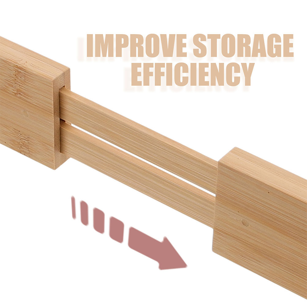 Lot de 2 séparateurs de tiroir - Drawer Organizer Bamboo avis et prix