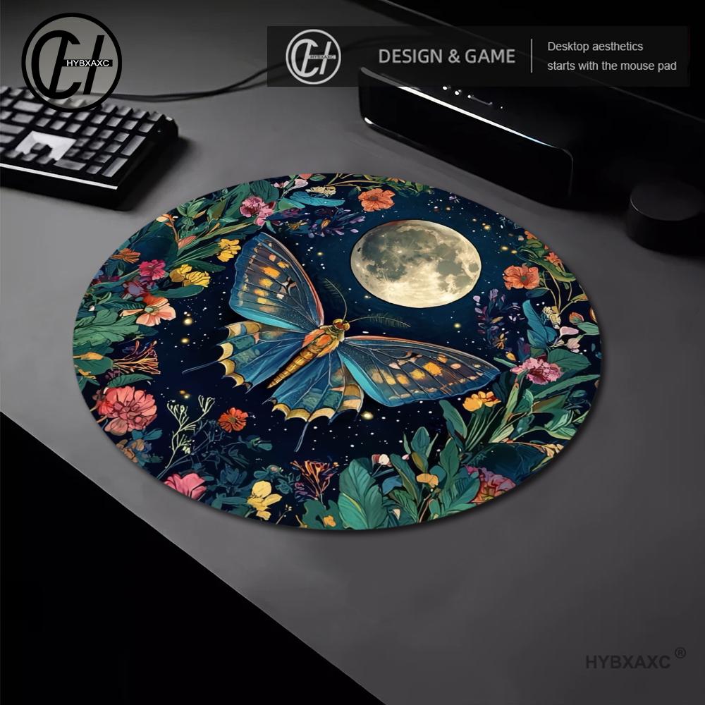 Tapis de souris rond en caoutc - Desk Setup With Plants avis et prix