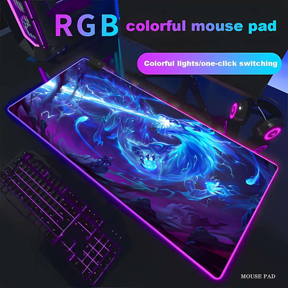 Tapis de souris LED RGB Blue D - Desk Setup Rgb avis et prix
