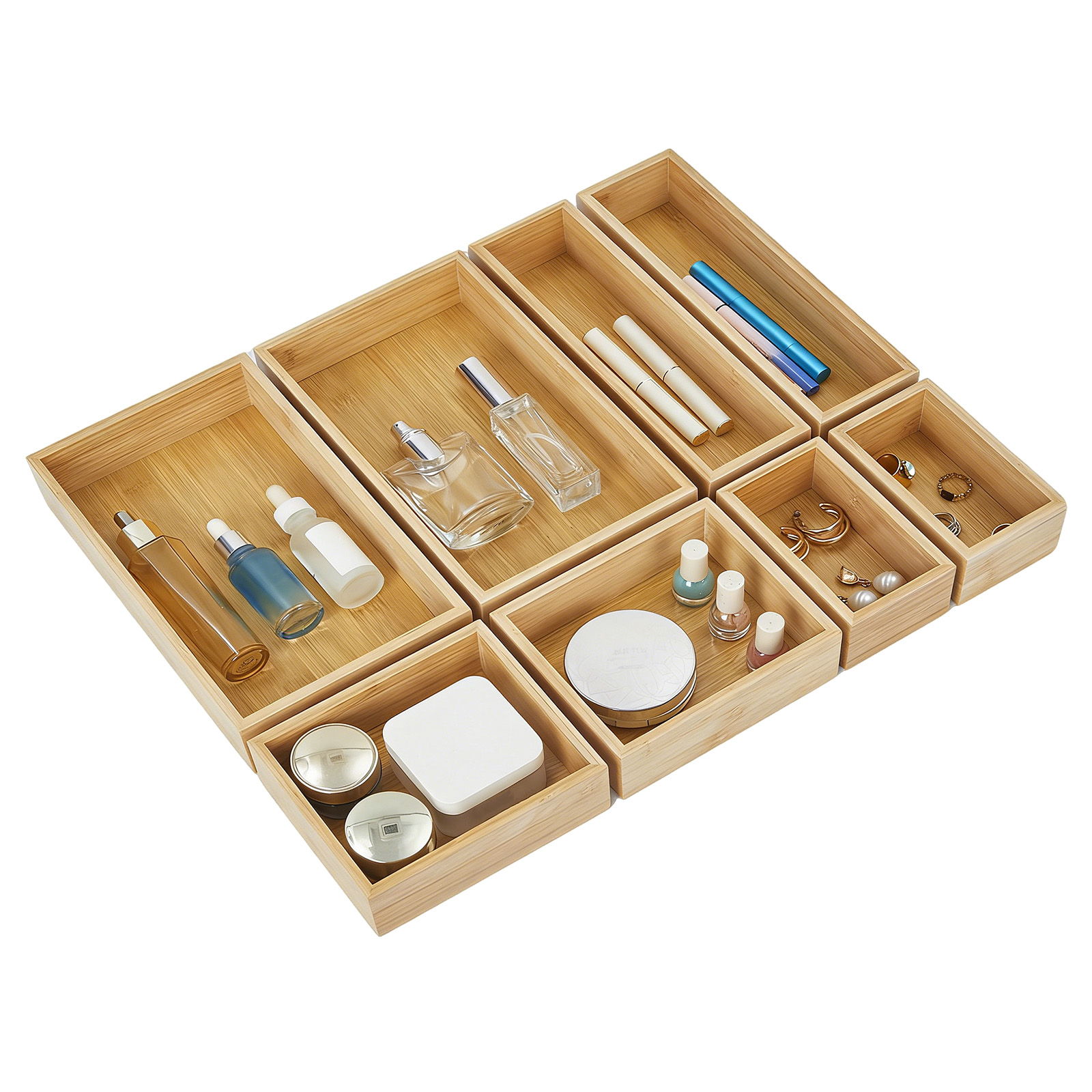 Ensemble de 8 organiseurs de t - Drawer Organizer Bamboo avis et prix