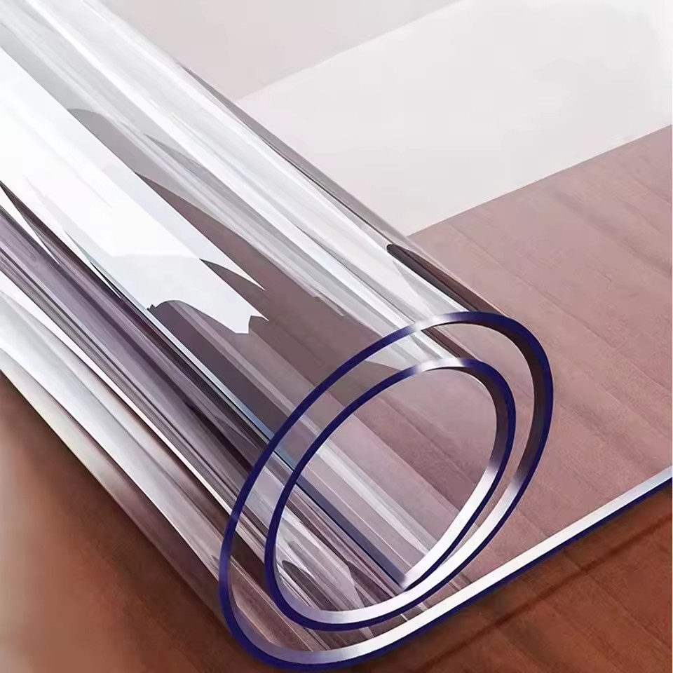 Nappe en verre souple transpar - Desk Setup Wallpaper avis et prix