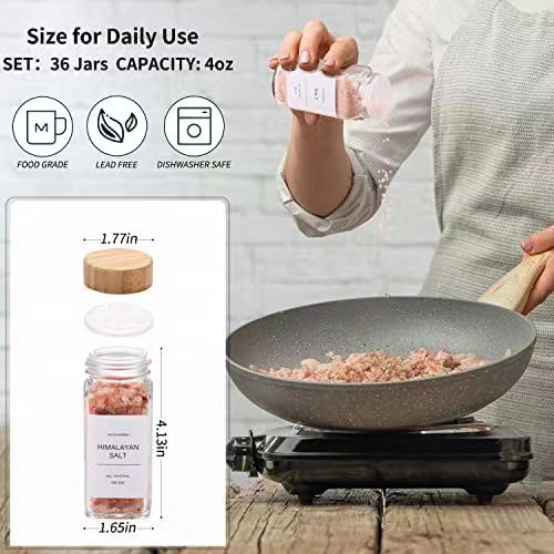 Pots à épices en verre avec co - Drawer Organizer Bamboo avis et prix