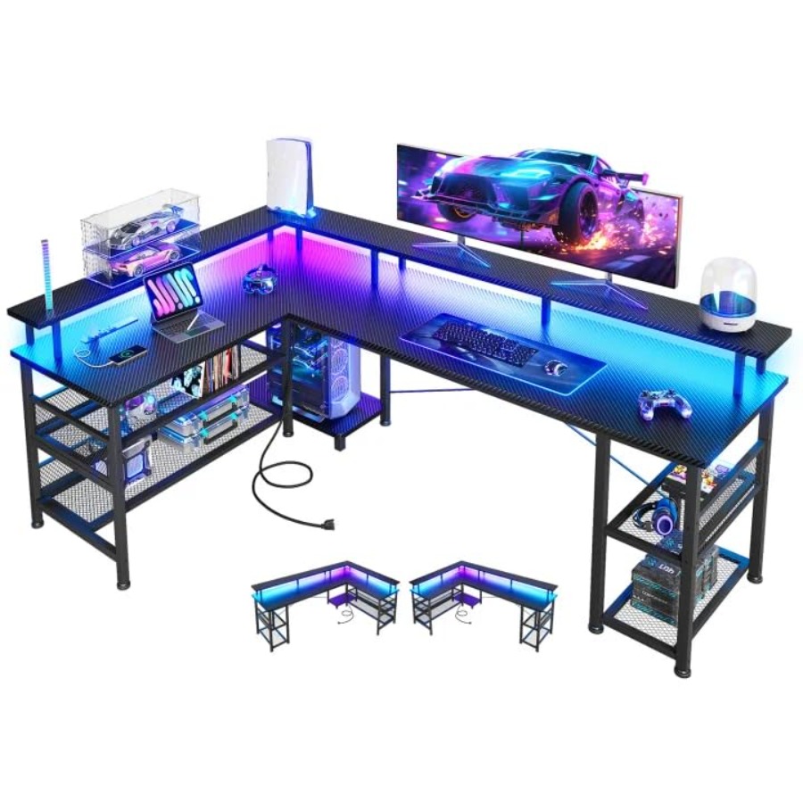66 Grand bureau de jeu en form - Desk Setup Office avis et prix
