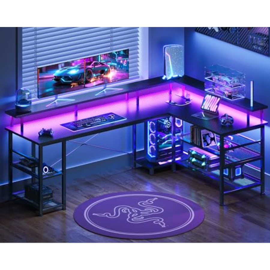 66 Grand bureau de jeu en form - Desk Setup Office avis et prix