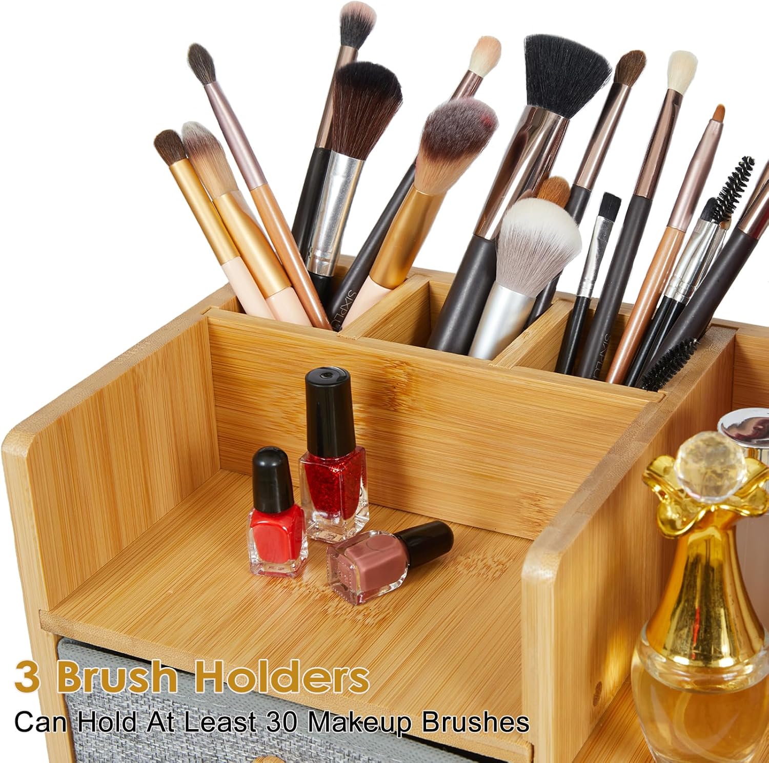 Grand organisateur de maquilla - Drawer Organizer Bamboo avis et prix