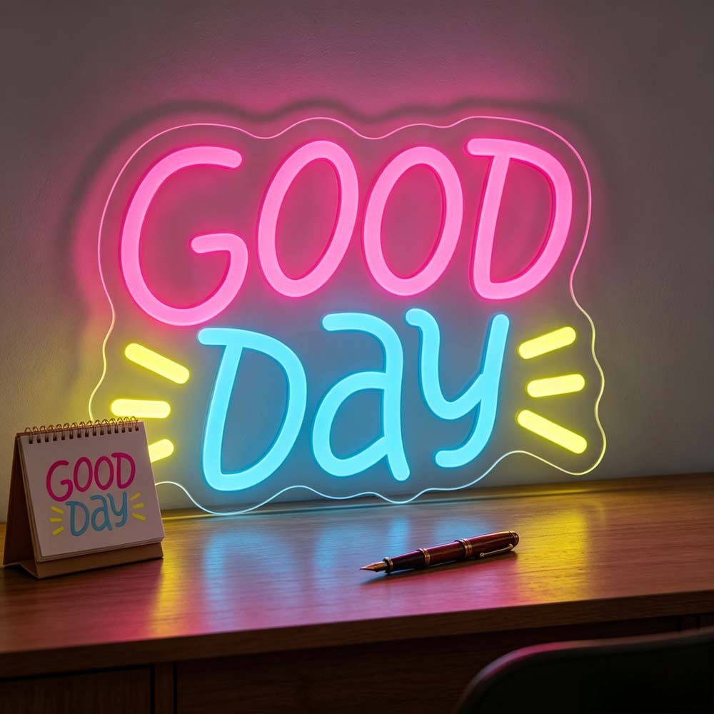 Enseigne néon LED « Good Day » - Desk Setup Rgb avis et prix