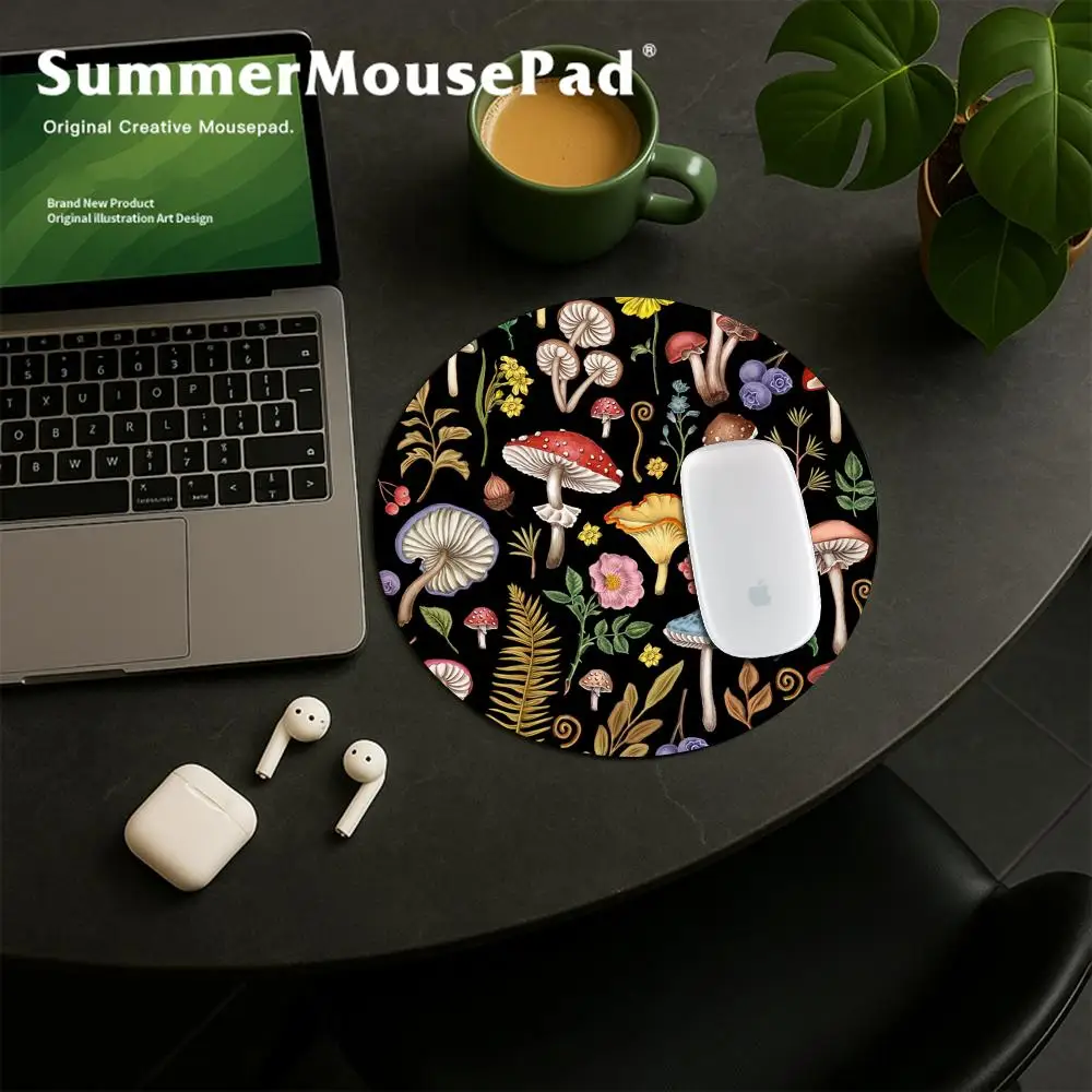 Tapis de souris rond à motif d - Desk Setup With Plants avis et prix