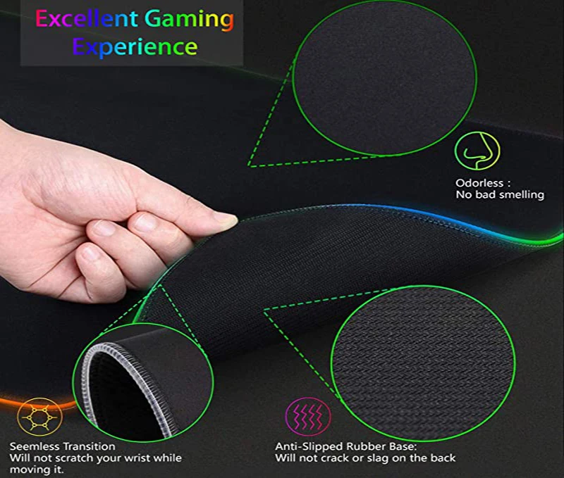 Tapis de souris XXL HD RGB noi - Desk Setup Rgb avis et prix