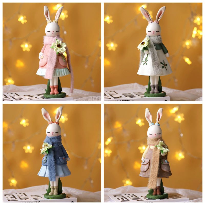 Ornements en résine lapin flor - Desk Setup Kids avis et prix